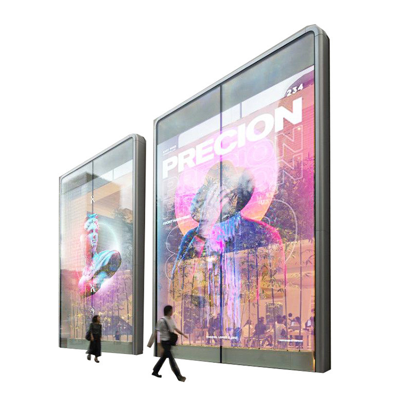 High Brightness Indoor Outdoor SMD P3.9-7.8 Full Color Video Wall Glass LED Mesh Transparent LED Display Screen