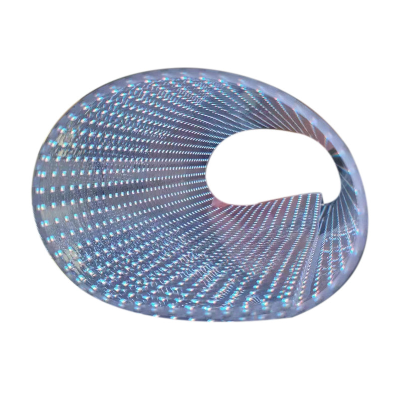 LED Flexible Transparent Film Screen with High Transparency, LED Smart Film with Foldable & Lightweight for Glass Wall
