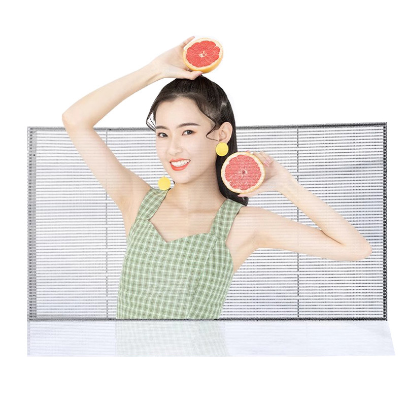 Led Flexible Transparent Film P10 for Glass windows Self-adhesive Advertising Display for Showrooms Exhibitions