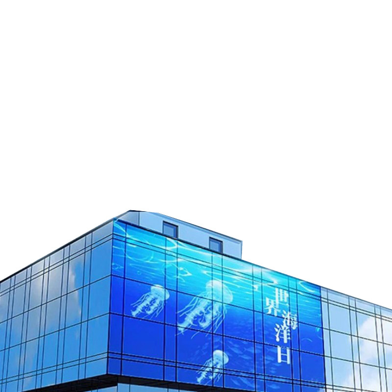 LED Screen Film Transparent Flexible Curved Video Wall Commercial Ads Led Ad Displays Stick on Glass Window Indoor Advertising