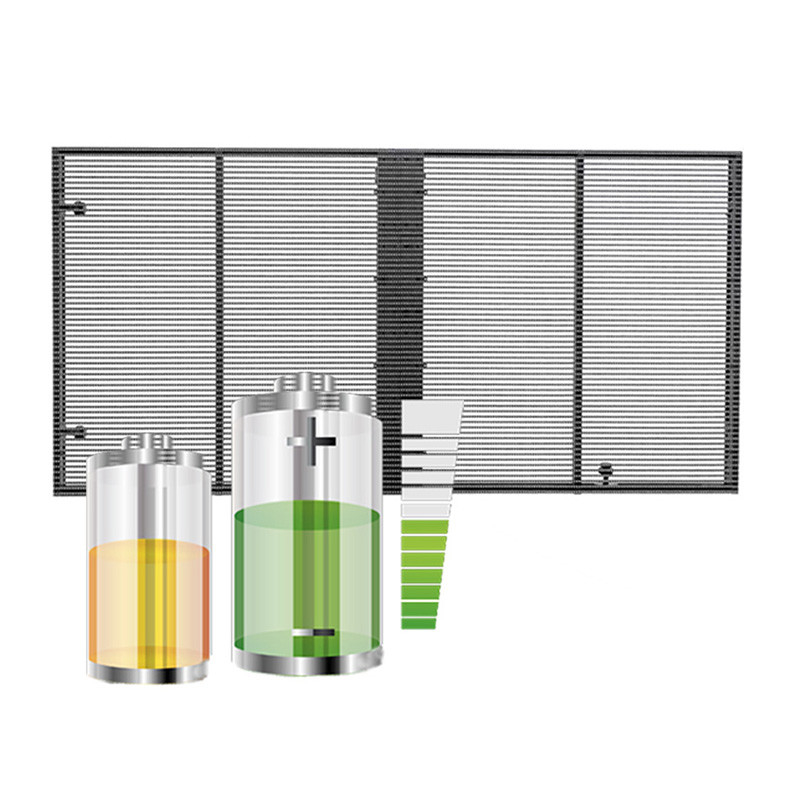 Indoor Advertising LED Screen Film on Glass Window with Optional Windows Dual OS