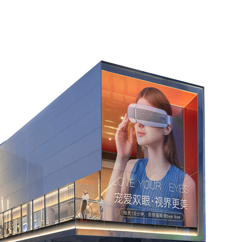 Adhesive Super Slim LED Screen Display Indoor LED Film Glass Flexible Transparent LED Screen Wall