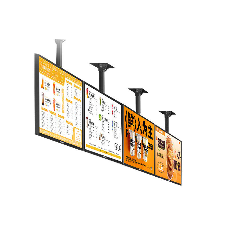 Android Media Player Hanging Advertising Screen Retail Digital Signage Double Side christmas window display