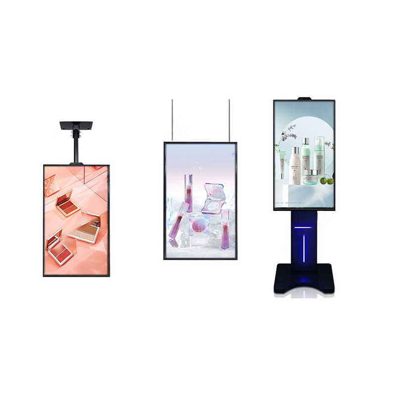 Commercial High Brightness Indoor Digital Poster Display for Retail Store Windows Double Side LCD Advertising Screen