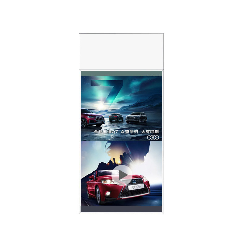 2025 New Technology Transparent Lcd Screen Window Displays With Hanging Double Sided OEM ultra Thin Led Advertising Display