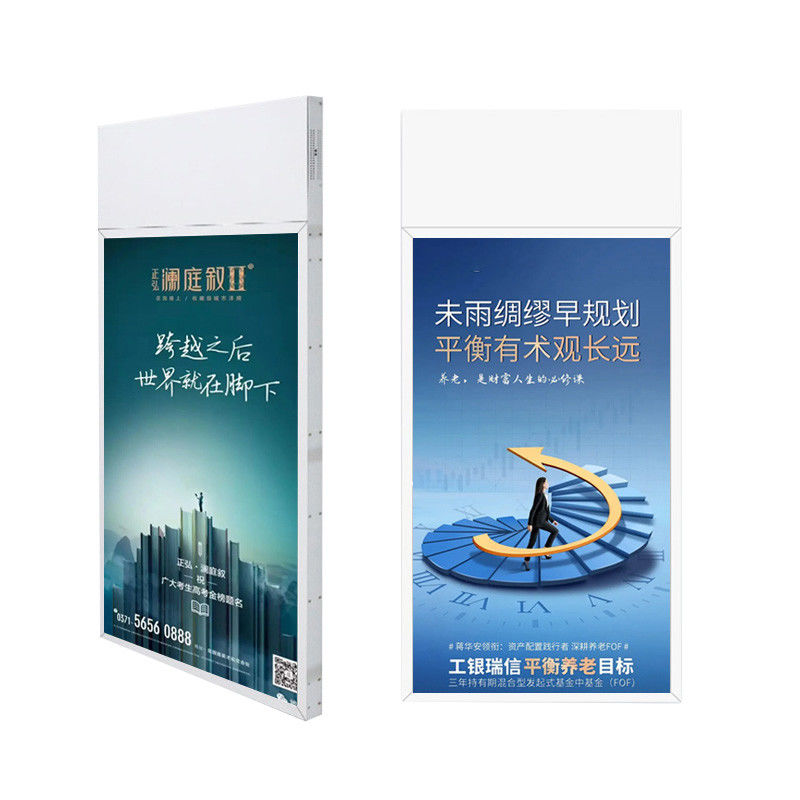 2025 New Technology Retail Store Window Displays With Hanging Double Sided OEM ultra Thin Led Advertising Display