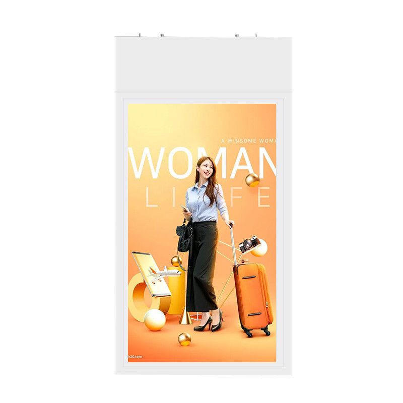 Pantalla LCD de publicidad para menú digital de 49 pulgadas, montada en la pared, para restaurante y cafetería