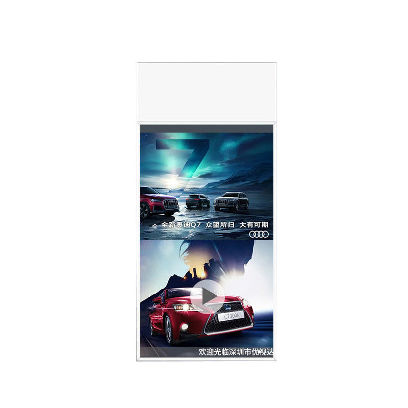 High Brightness Double-sided Hanging 43 Inch Digital Signage Christmas Shop Window Display