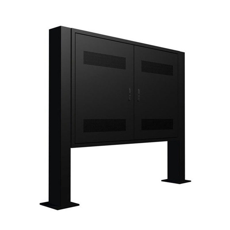 43 inch Moveable Outdoor Floor Stand Display LED Poster Screen Black Floor Standing IP67 LCD 4K SDK Kit P3 Led Panel