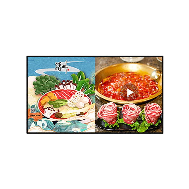 75-дюймовый рекламный проигрыватель в помещениях с настраиваемой рамой из алюминиевого сплава и передовой операционной системой Android