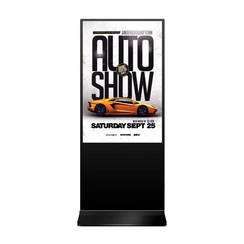 75 Inch 4K Ultra HD Resolution Indoor Totem Kiosk Display Digital Notice Boards