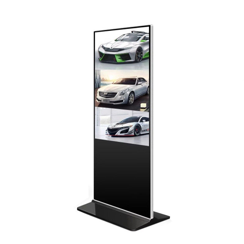 75 Inch 4K Ultra HD Resolution Indoor Totem Kiosk Display Digital Notice Boards