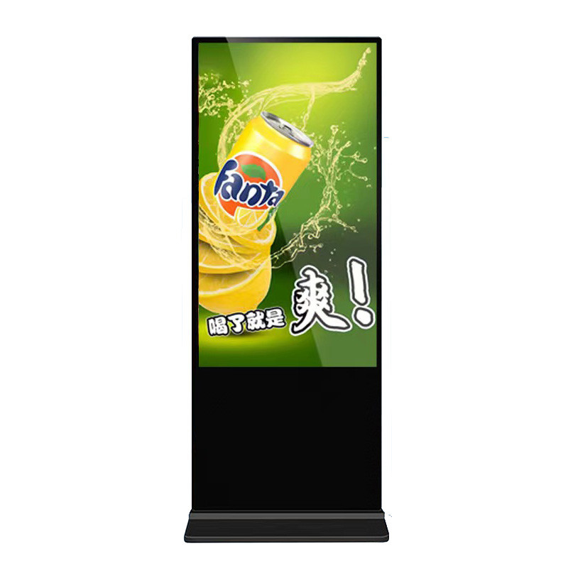 ZXTLCD Advertising Device Floor Stand Kiosk Totem , 4K Ultra HD LCD Advertising Display