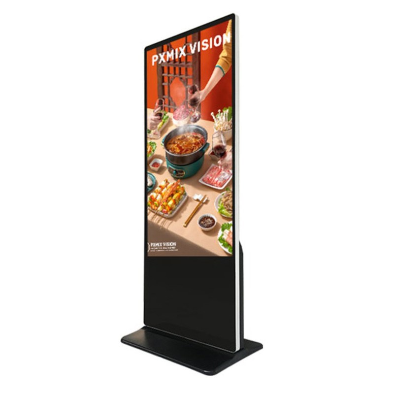 65 Inch Advertising Display Ad Kiosk Digital Signage Advertising Machine with 8 Array Mic and Android Operating System
