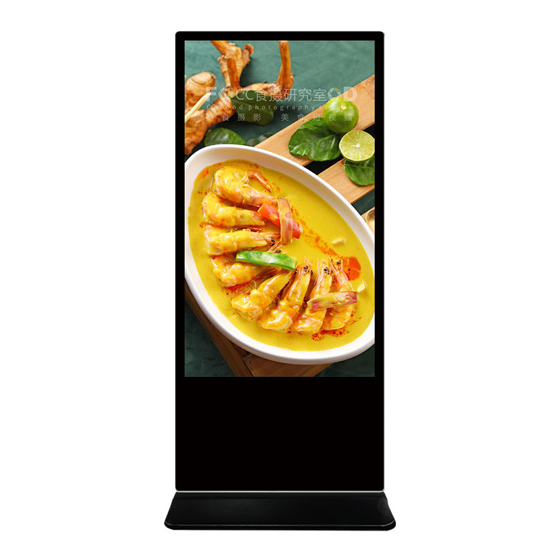 65 Inch Advertising Display Ad Kiosk Digital Signage Advertising Machine with 8 Array Mic and Android Operating System