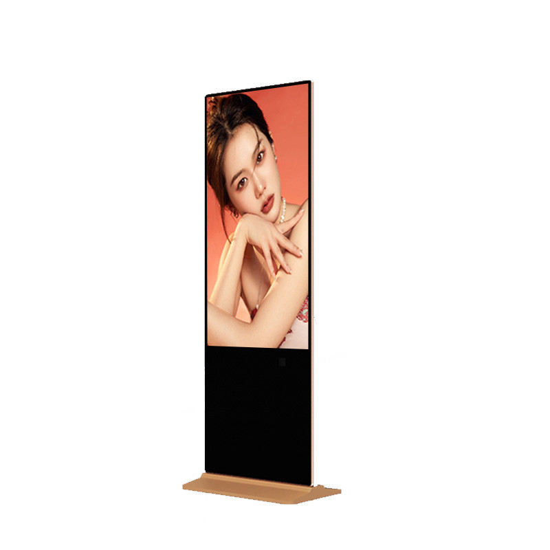 8 Array Mic 75 Inch Vertical Interactive Totem LCD Advertising Display With Android Operating System