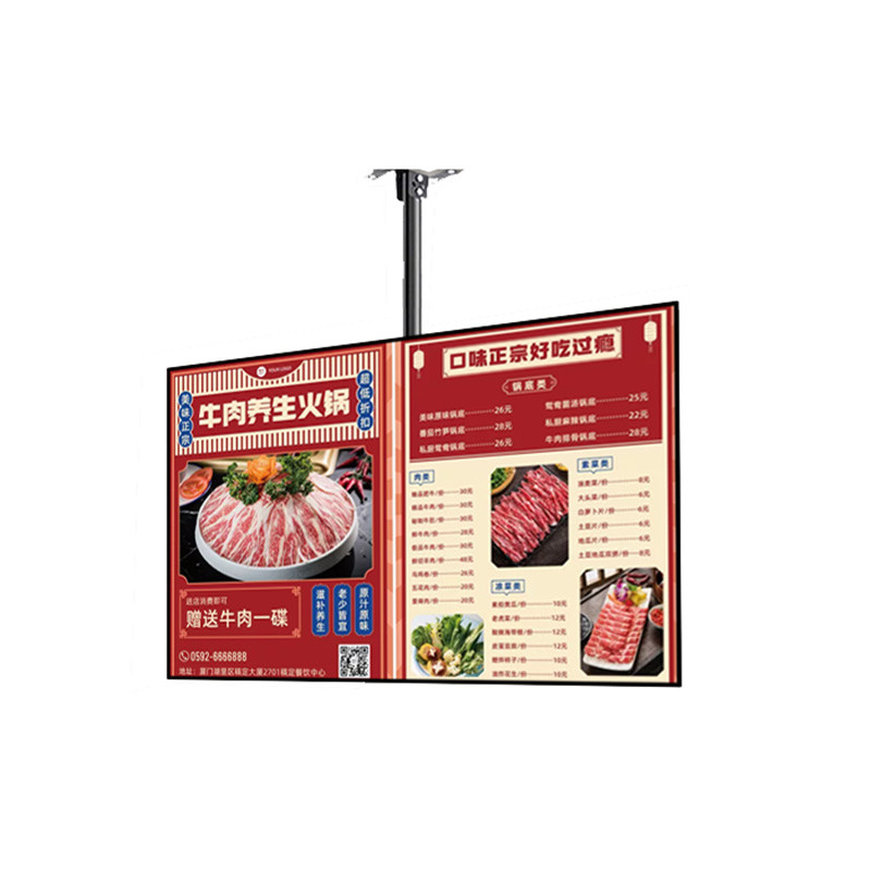 55 Inch Indoor Wall Mounted Window Video Advertising Display Board Digital Advertising Screen