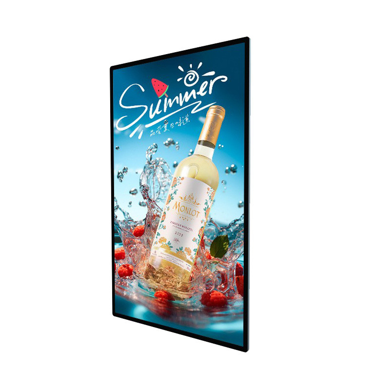 4K Ultra HD Resolution Indoor Wall Mounted Kiosk LCD Signage Equipment with Writing Method Touch Screen