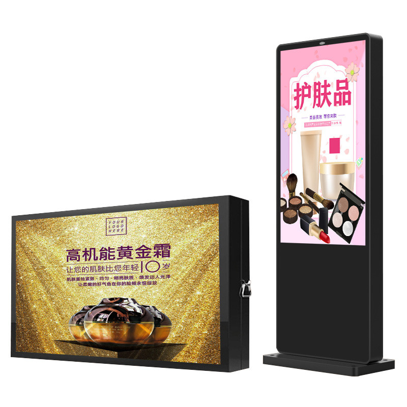 55 Inch LCD Touch Screen Panel Advertising Player with Aluminum Alloy Frame and Dual OS Operating System Option