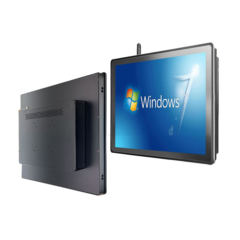 19 inch Thin Comercial Front Open Frame Embedded Ip65 All in One Workshop Wall-Mounted Touch Display