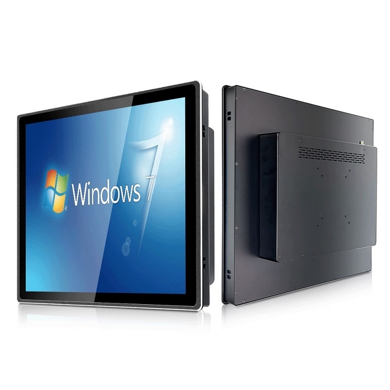 19 inch Thin Comercial Front Open Frame Embedded Ip65 All in One Workshop Wall-Mounted Touch Display