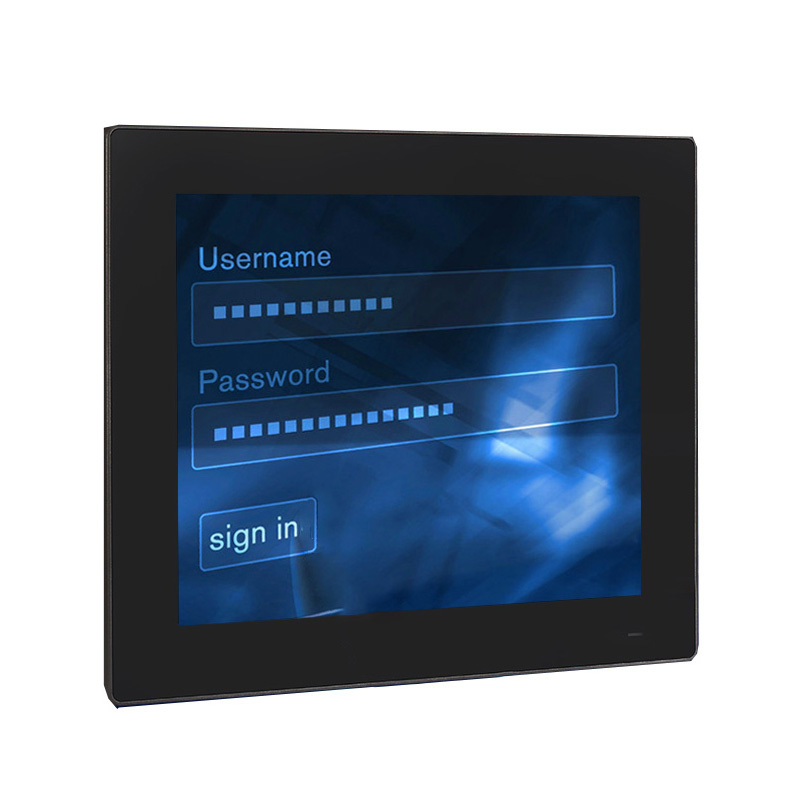 Embedded 15.6'' Capacitive Rear-mount Touchscreen with IP68/69K Waterproof Industrial Fanless Monitor Panel Pc