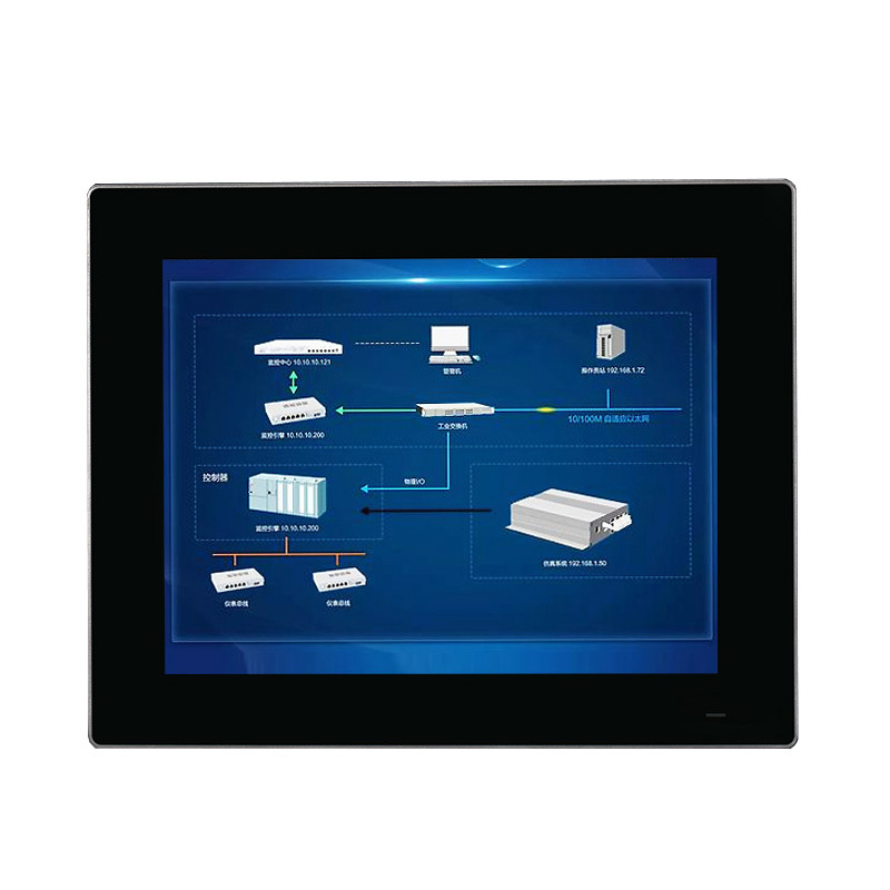 Embedded 15.6'' Capacitive Rear-mount Touchscreen with IP68/69K Waterproof Industrial Fanless Monitor Panel Pc