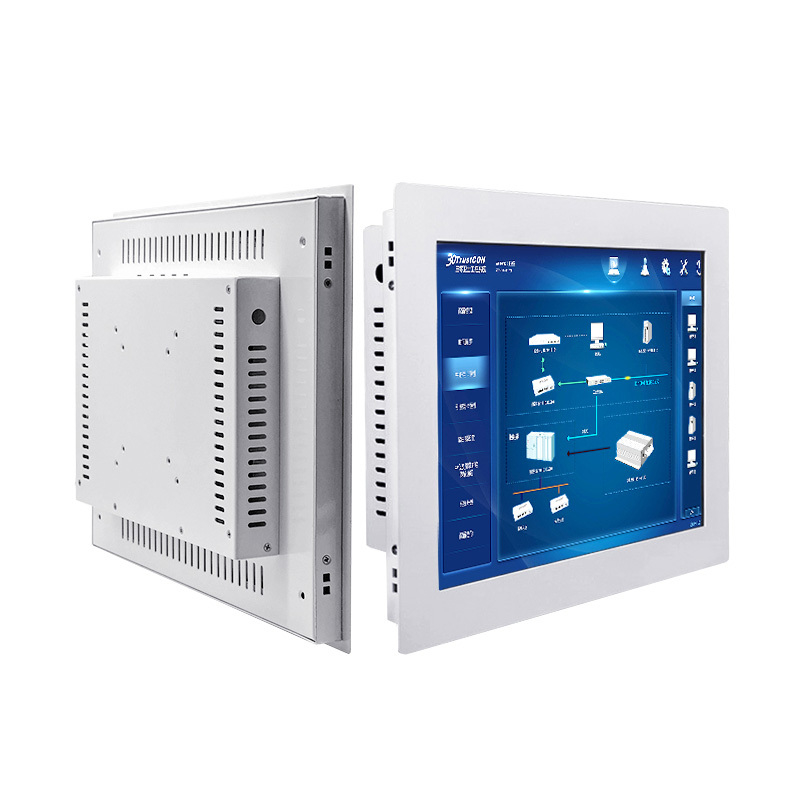 12.1 Inch Rear-mount Industrial Touchscreen I3 I5 I7  Fanless Embedded Panel PC