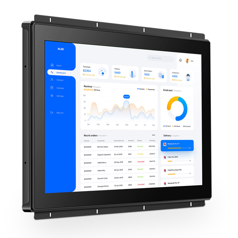Industrial Touchscreen Display Devices All in One Pc 15 Inch Ips Capacitive Embedded Panel Pc