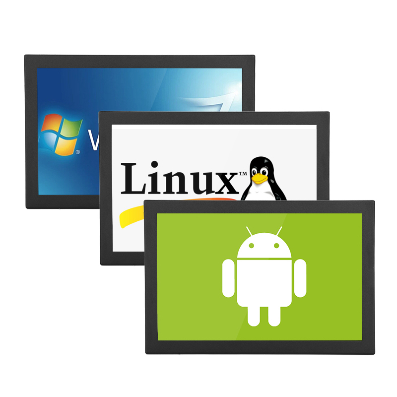 Fully Enclosed 21.5 Inch Industrial Touchscreen All-in-One PCs Fanless Touch Intelligent Dual Network Port Industrial All in One