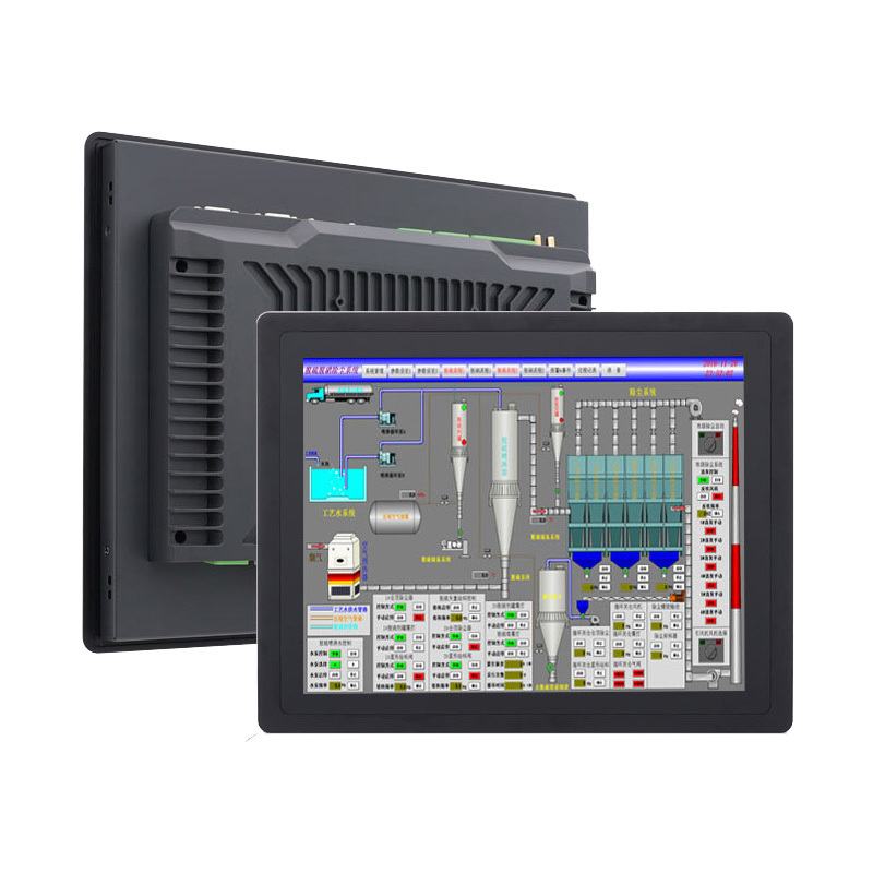 Aluminum Alloy case Ip65 Capacitive Touch Display Lcd Flat Screen Full hd Embedded Industrial Computer Customization With Rj45 and Rs232 Ports