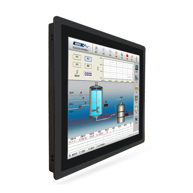 Metal Case Industrial Computer Monitor  IP65 Waterproof 15 Inch Open Frame Touch Screen with USB RS232