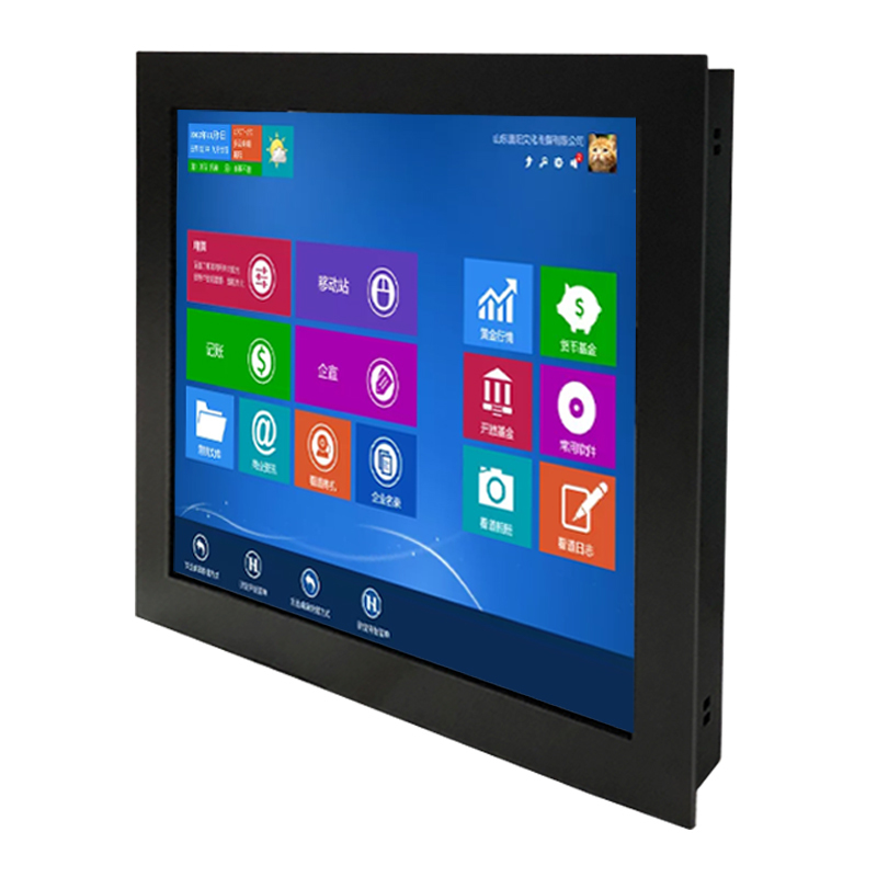 Metal Case Industrial Computer Monitor  IP65 Waterproof 15 Inch Open Frame Touch Screen with USB RS232