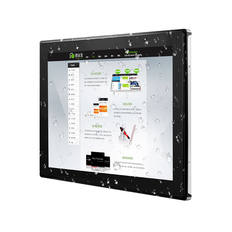 ZXTLCD 24 inch IP65 Waterproof All-in-One Industrial Control Touchscreen display Embedded J4125 Capacitive 8GB Memory in Stock