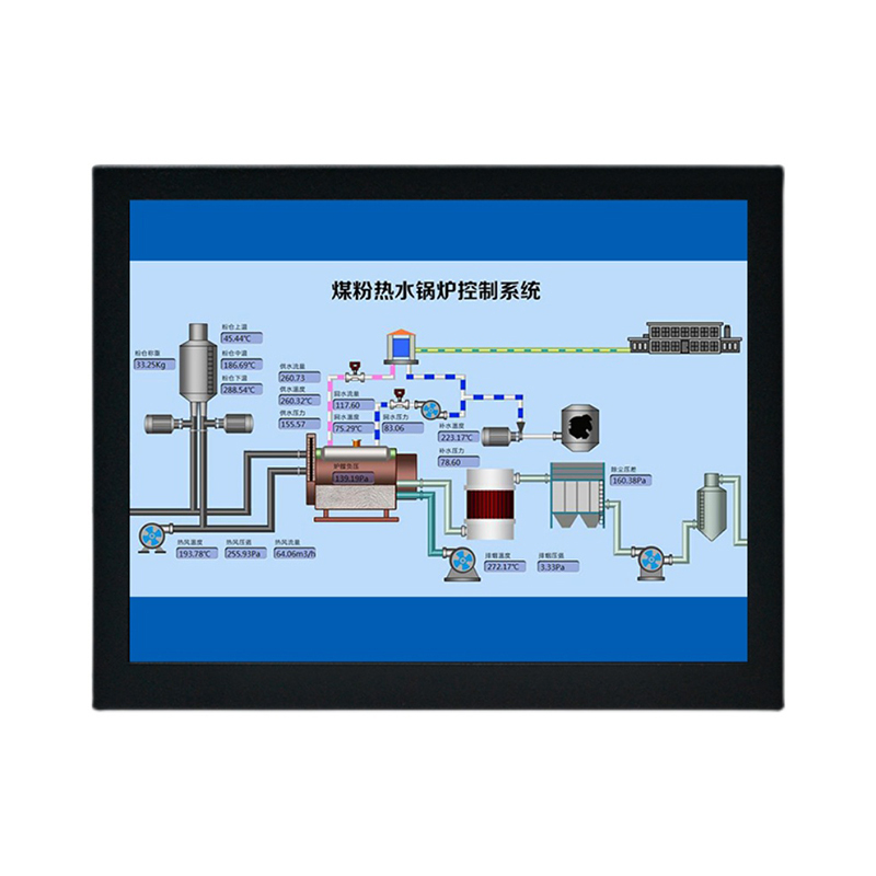 12.1 Inch Aluminum Case Waterproof IP65 TFT Embedded Enclosed Industrial Touch Panel Computer 1024*768 4:3 Monitor