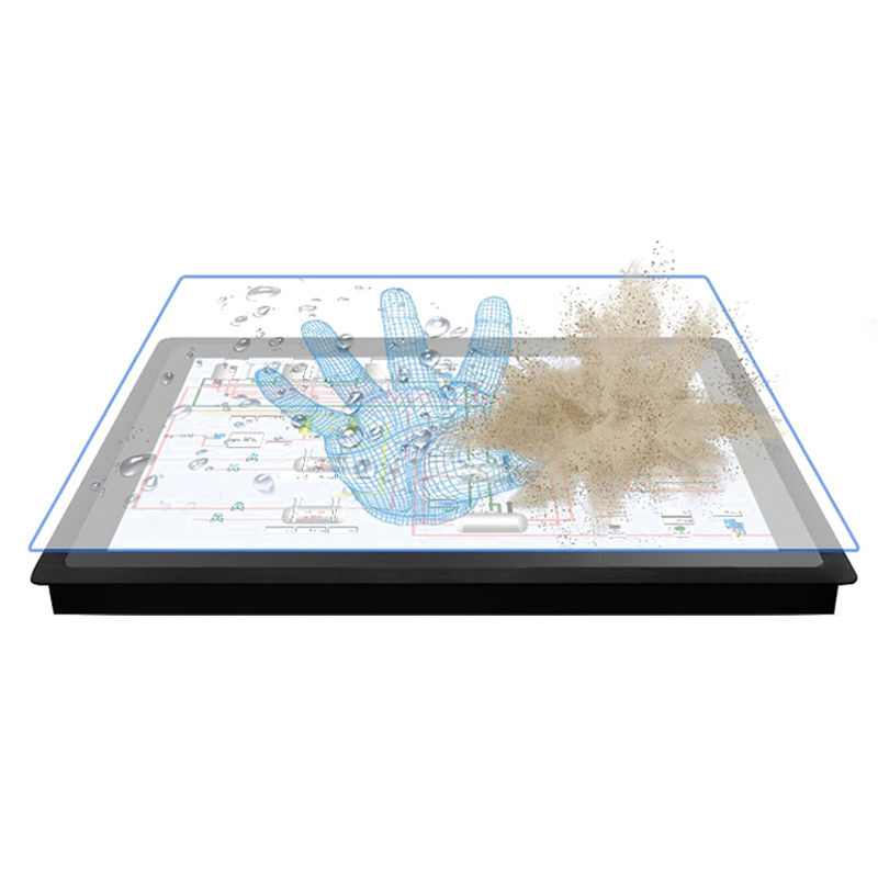 PC con panel de pantalla táctil capacitiva industrial de 21,5 pulgadas con Win10, montaje VESA impermeable IP65, monitor industrial integrado