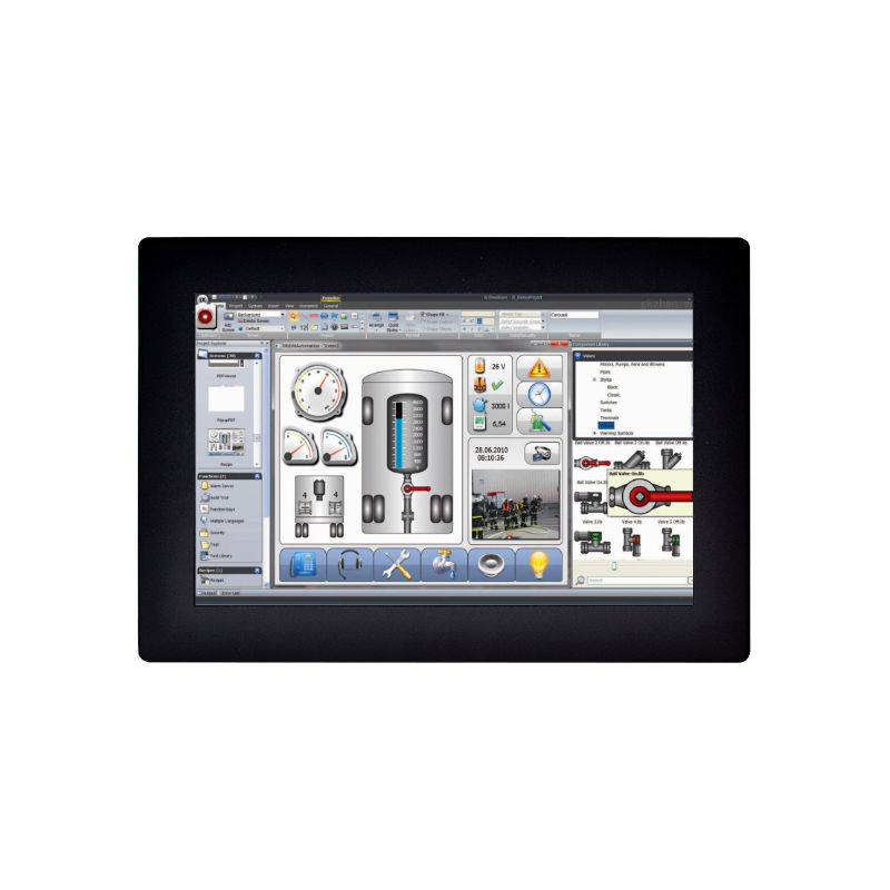 24 Inch High Brightness 1000nits LCD USB Sunlight Readable Embedded Industrial Open Frame Touch Monitor