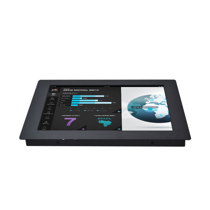 24 Inch High Brightness 1000nits LCD USB Sunlight Readable Embedded Industrial Open Frame Touch Monitor