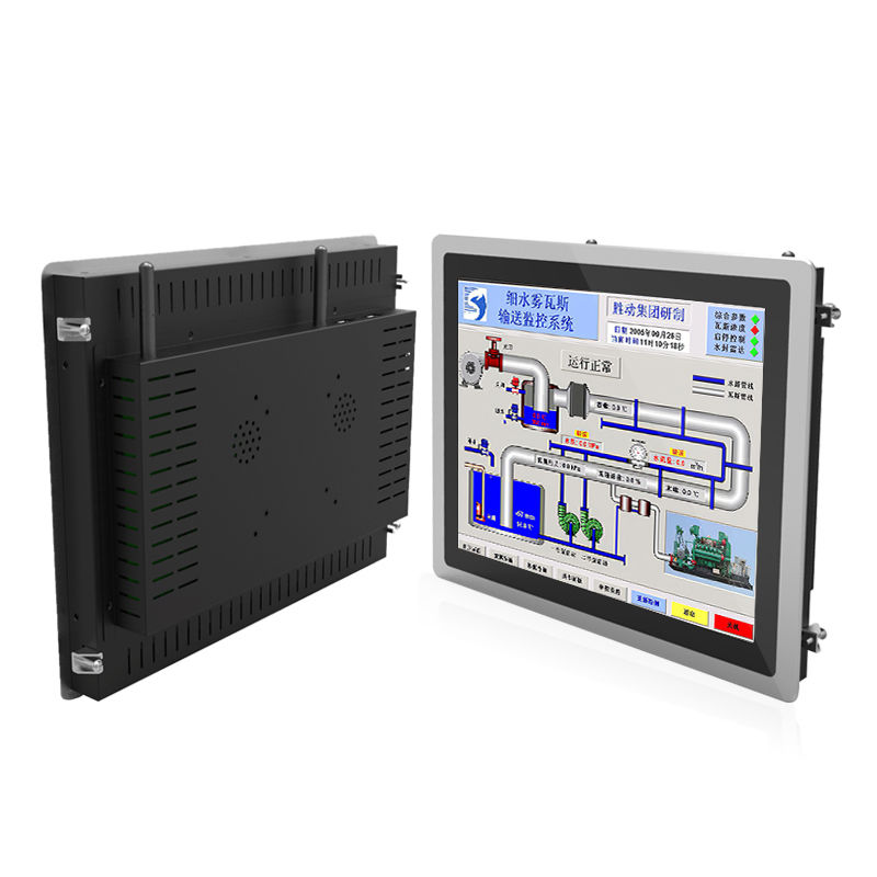 Ordenador industrial integrado de 15 pulgadas con pantalla táctil capacitiva de alta resolución de 12,1 pulgadas, monitor LCD para PC en stock