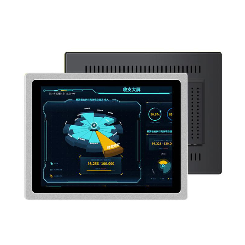 Ordenador industrial integrado de 15 pulgadas con pantalla táctil capacitiva de alta resolución de 12,1 pulgadas, monitor LCD para PC en stock