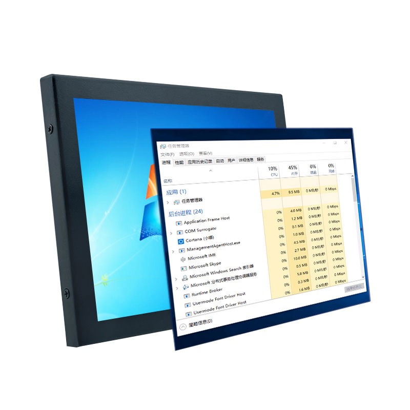 Factory Direct Front Panel Open Frame Waterproof Ip67 27 Inch LCD Fanless Industrial Panel PC with Usb Touch