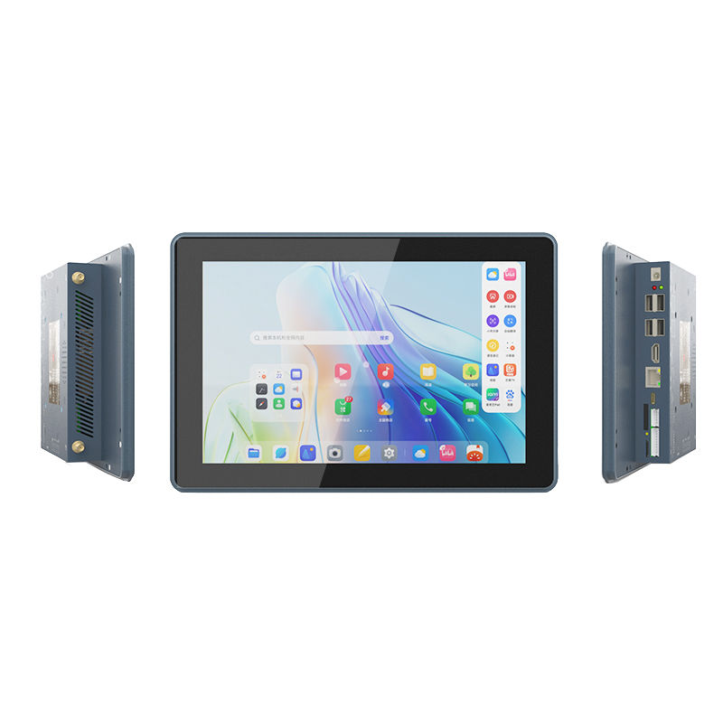 Square Mounted Industrial Computer Panel PC 12.1 Inch LCD Capacitive TouchScreen LCD Display Supports Android Google Play System HMI Vehicle