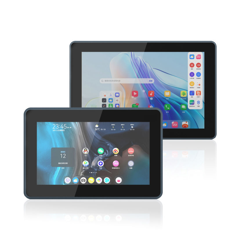 Square Mounted Industrial Computer Panel PC 12.1 Inch LCD Capacitive TouchScreen LCD Display Supports Android Google Play System HMI Vehicle