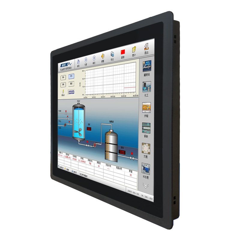19 inch Wide Working Temperature IP65 Aluminium case HD LCD Open Frame Embedded Integrated Touchscreen All-in-one Fanless PC