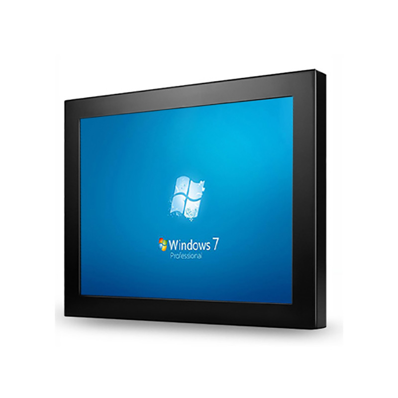 IP65 Matel Case Embedded Fanless Industrial Computer 12-36V DC HD-MI LCD Display HMI Capacitive Touch Screen