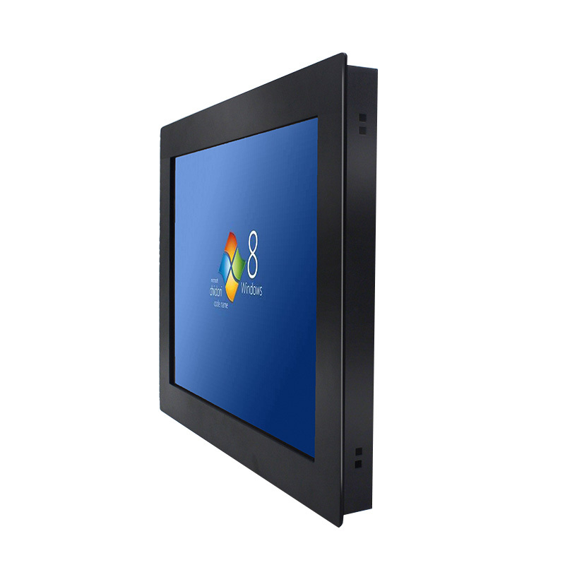 IP65 Matel Case Embedded Fanless Industrial Computer 12-36V DC HD-MI LCD Display HMI Capacitive Touch Screen