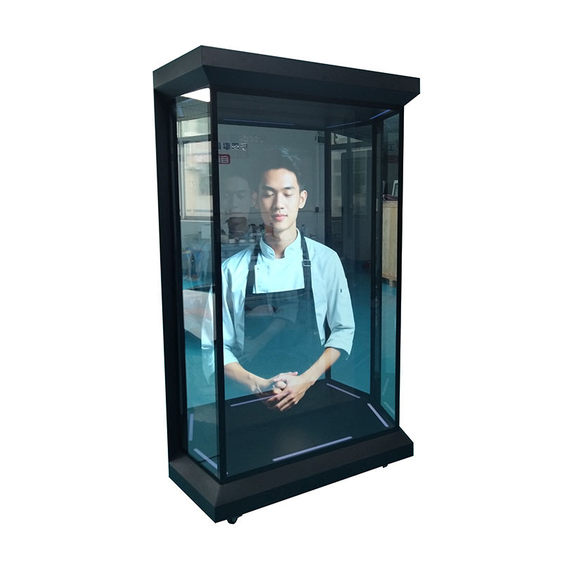 Holobox 3D da 75 pollici con luminosità 2000nits LCD Transparent Display Cabinet per eventi di esposizione