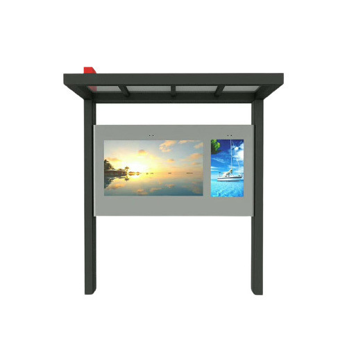 65 inch Slim Outdoor Display Floor Standing LCD Monitor Advertising Screen Display 2500nits Digital Signage Ads Kiosk Waterproof Totem