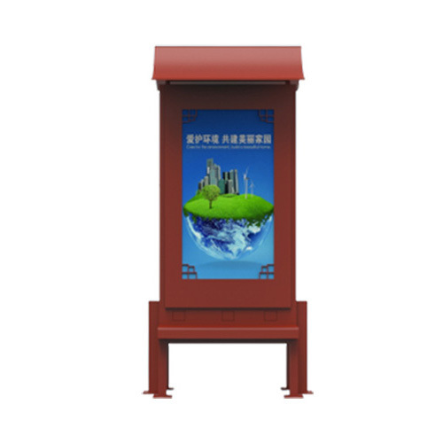 roues totem 4k imperméables à l'eau 65 pouces pour l'extérieur signalisation et affichage numérique double face