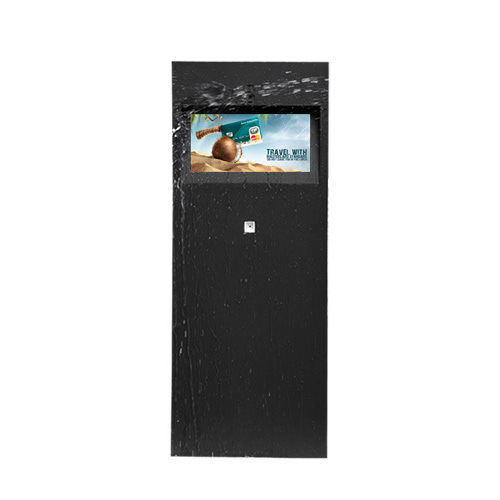 Escaner de código QR incorporado, máquina de publicidad al aire libre de estilo paisajista con pantalla LCD de 21,5 pulgadas